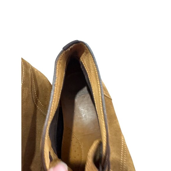 Warfield Grand Mens Brown Leather Suede Ankle Chukka Boots Size 10.5 SKU 8665 - Picture 15 of 16